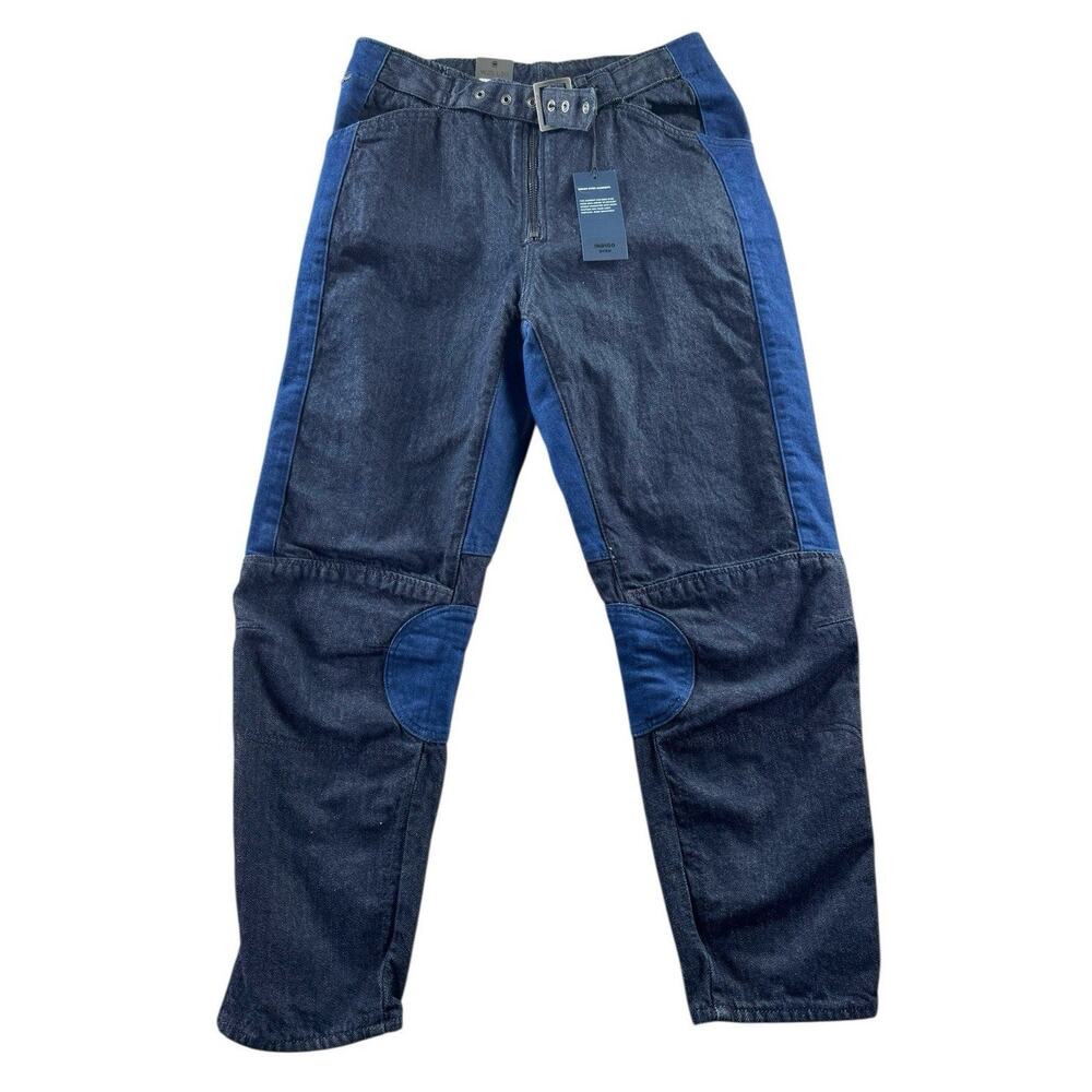 G-Star Raw Womens 25x30 5622 Racewood High Tapered 7/8 Jeans Blue Two Tone NWT